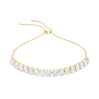Oval Adjustable Silver Bracelet for women - Adila Jewels