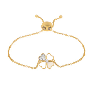 Aahana Clover Bracelet in Silver | Adila Jewels