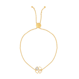 Aahana Clover Bracelet in Silver | Adila Jewels