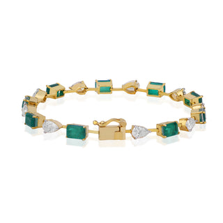 Zyra Silver & Gemstone Bracelet for Women | Adila Jewels
