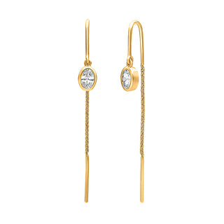 Thread Earrings for women - Lina | Adila Jewels