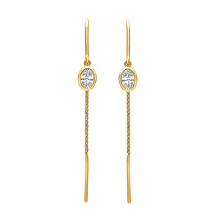 Thread Earrings for women - Lina | Adila Jewels