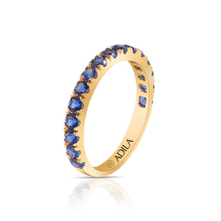 Blueberry Pop Band - Silver Rings for Women  | Adila Jewels