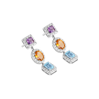 Multi-stone Earrings for women - Soleia | Adila Jewels