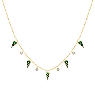 Verdant Enamel Necklaces - Adila