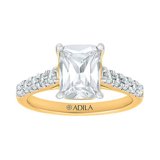 The Cathedral Radiant Ring in 925 Sterling Silver Ring for Women - Adila Jewels