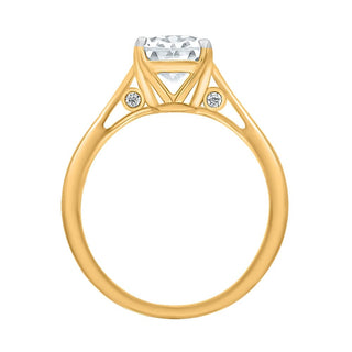 The Classic Oval Solitaire Ring with a Two Carat Stone in 925 Sterling Silver Ring for Girlfriend - Adila Jewels