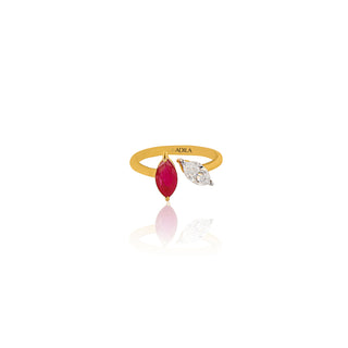 Cherry Crush Silver Rings for women | Adila Jewels