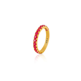 Cherry Pop Band - Silver Rings for Women | Adila Jewels