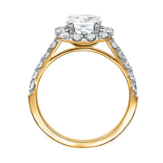 The Halo Oval Ring in 925 Sterling Silver Ring Price - Adila Jewels