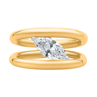 Vira Marquise Shape Silver Ring for girlfriend - Adila Jewels