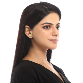 Trio Earrings for women - Elora | Adila Jewels