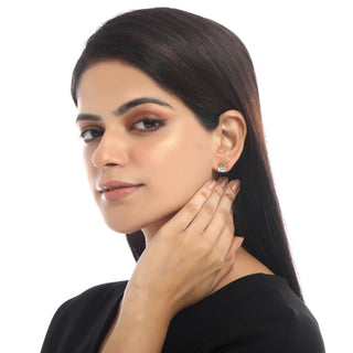 Pichwai Stud Earrings for women - Veda | Adila Jewels
