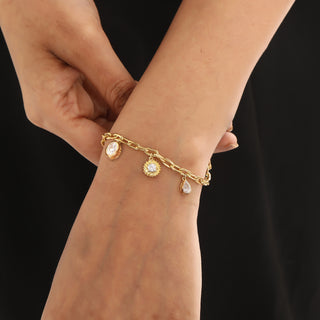 Ikat Charm Silver Bracelet for women - Adila Jewels
