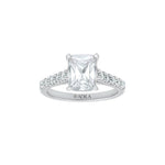 The Cathedral Radiant Moissanite Ring