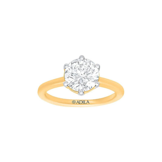The Classic Round 2ct Moissanite Solitaire Ring