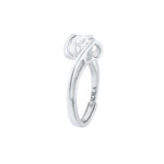 Lovenna Solitaire Moissanite Silver Ring