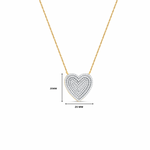 Zira Heart Silver Moissanite Necklace
