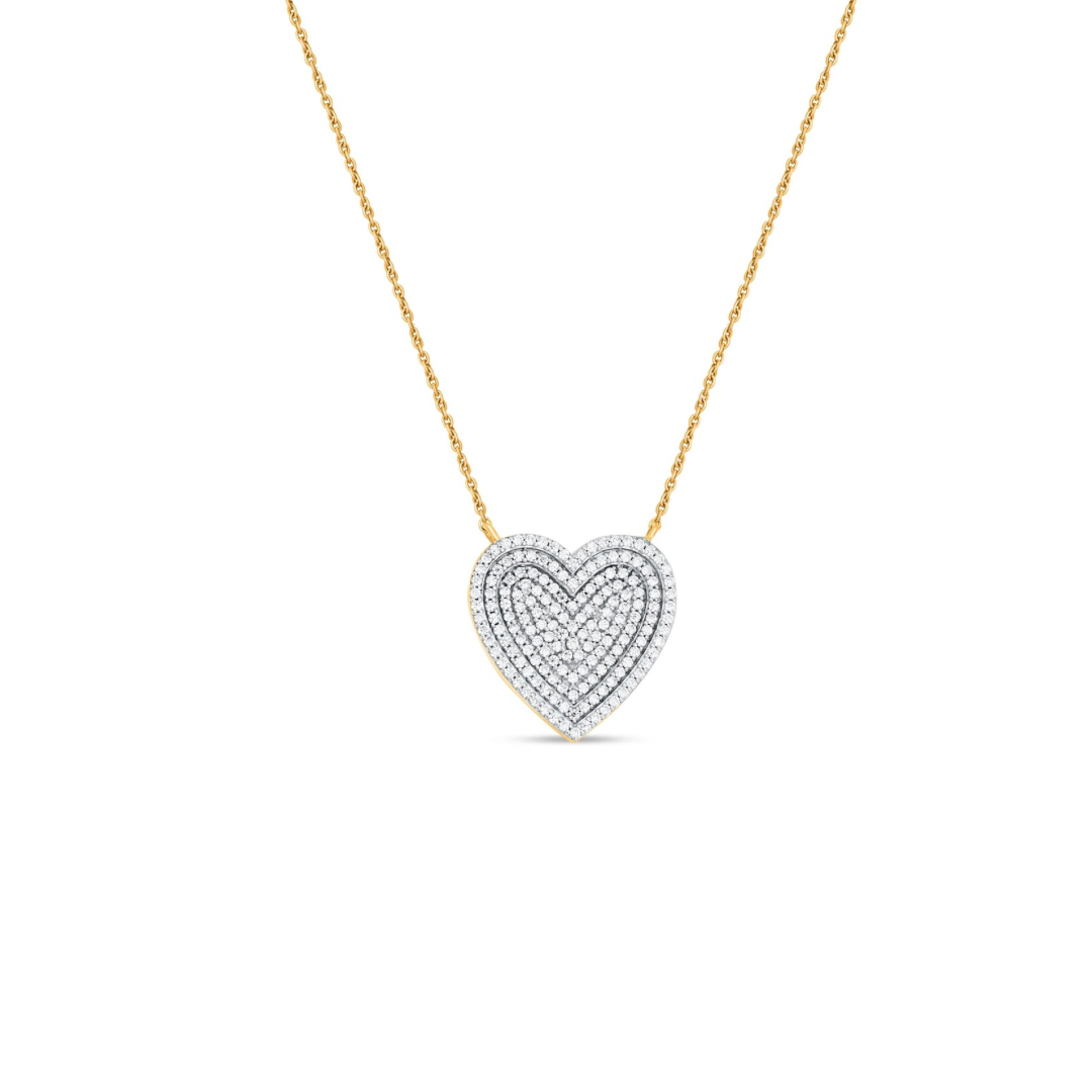 Zira Heart Silver Moissanite Necklace