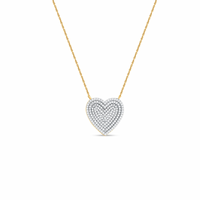 Zira Heart Silver Moissanite Necklace