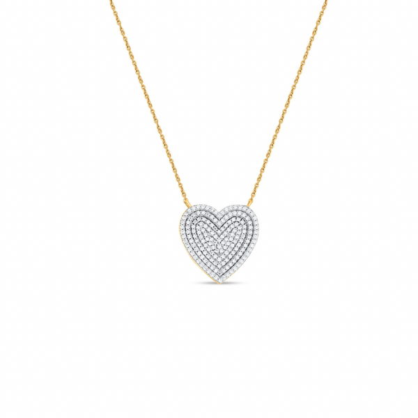 Zira Heart Silver Moissanite Necklace