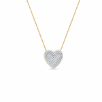 Zira Heart Silver Moissanite Necklace