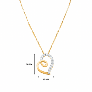 Swirl 0.20ct Moissanite Silver Pendant