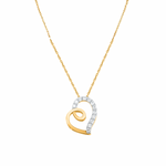 Swirl 0.20ct Moissanite Silver Pendant