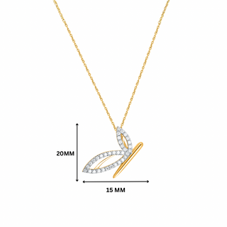 Titli Silver Moissanite Necklace