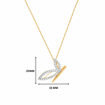 Titli Silver Moissanite Necklace