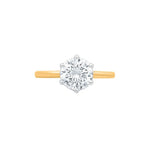 The Classic Round 2ct Moissanite Solitaire Ring