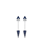Azure Enamel Earrings