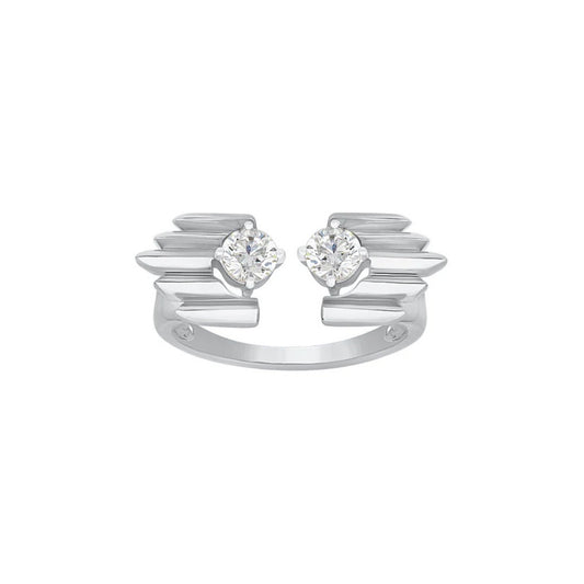 Soul to Soul Round Cut Solitaire Moissanite Ring