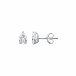 Nina Pear Moissanite Stud Earrings