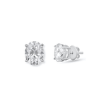 Riva Oval 1.50cts Moissanite Stud Earrings
