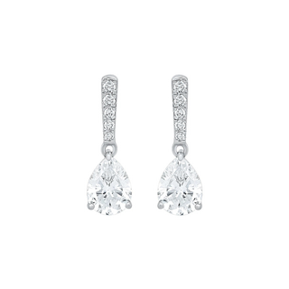 Meera Pear Drop Moissanite Earrings