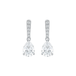 Meera Pear Drop Moissanite Earrings