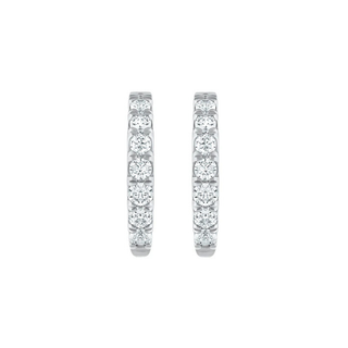 Naira 1.00 Carat Huggie Hoops