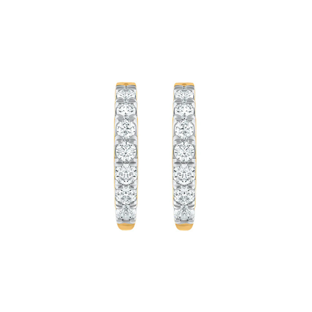 Naira 1.00 Carat Huggie Hoops