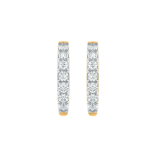 Naira 1.00 Carat Huggie Hoops