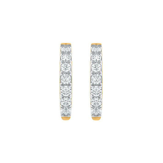 Naira 1.00 Carat Huggie Hoops