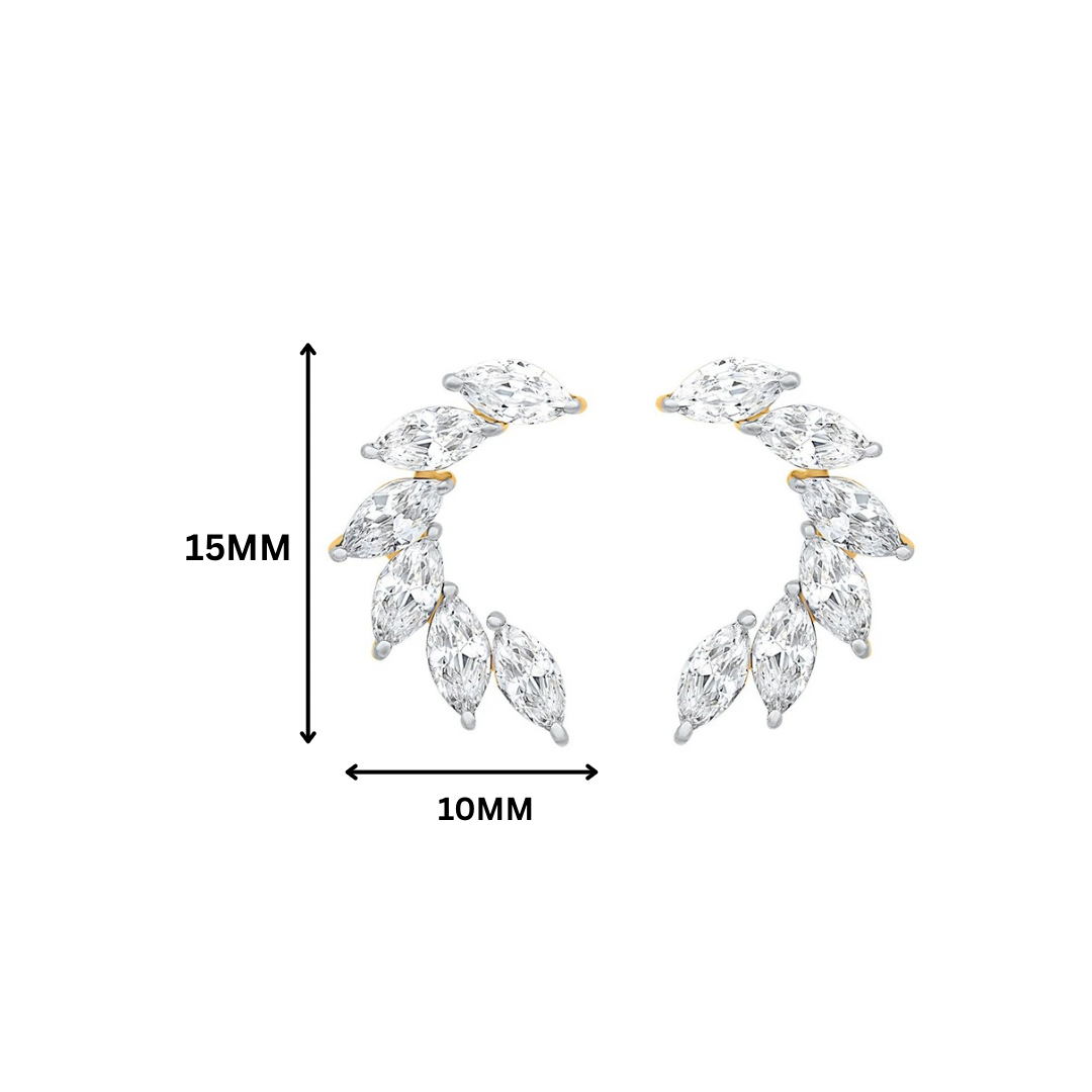 Sira Marquise Moissanite Earrings