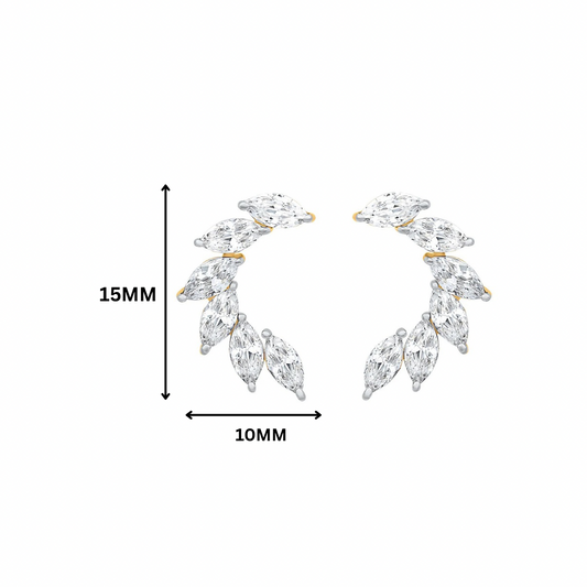 Sira Marquise Moissanite Earrings