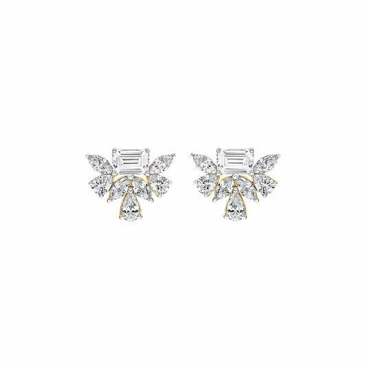 Vivienne Multi-Shape Moissanite Stud Earrings
