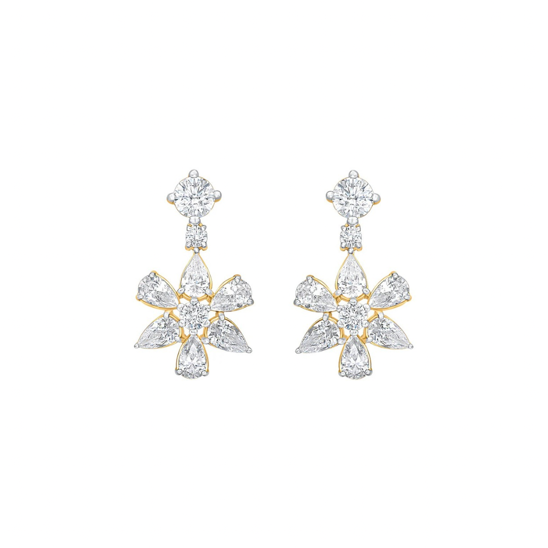 Nyra Blossom Moissanite Earrings