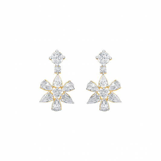 Nyra Blossom Moissanite Earrings