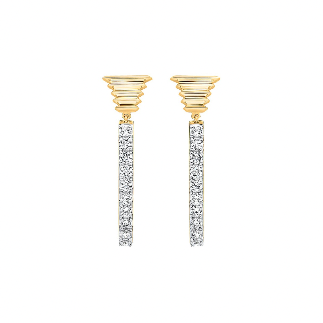 Taru Ikat Hoop Earrings