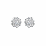 Selena Pear & Cushion Moissanite Stud Earrings