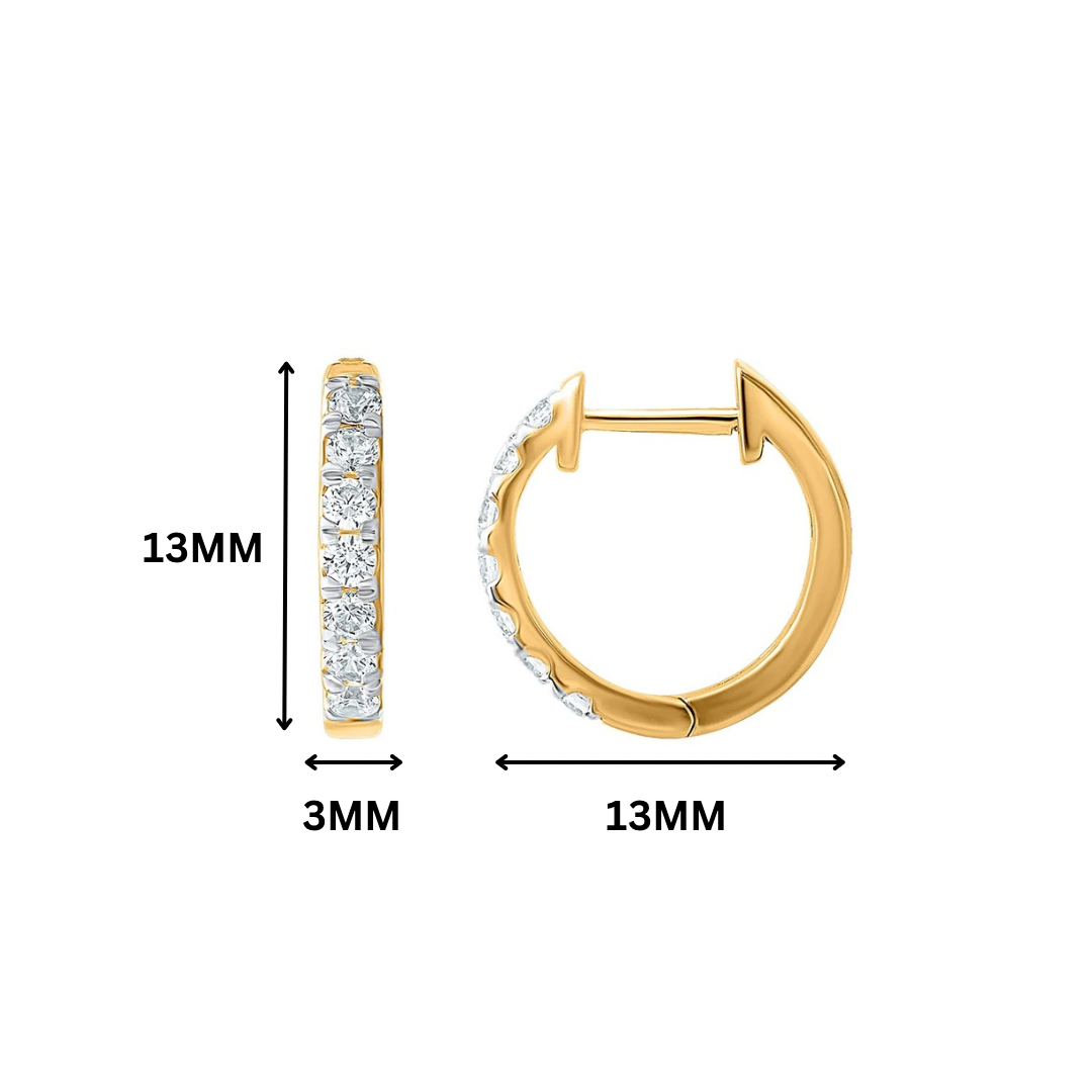 Naira 0.33 Carat Huggie Hoops 1