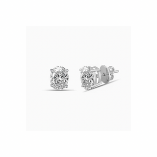 Riva Oval Cut 4.00 cts Stud Earrings